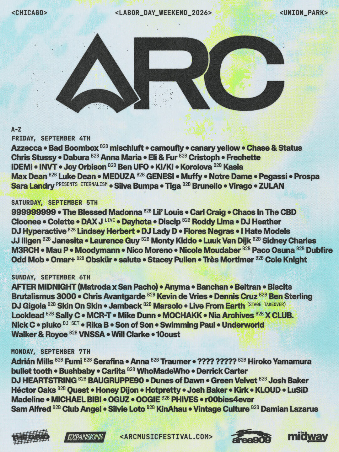 ARC Music Festival 2026 | Union Park Playground