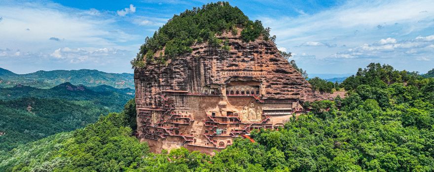 Tianshui Maijishan National Geopark In Gansu