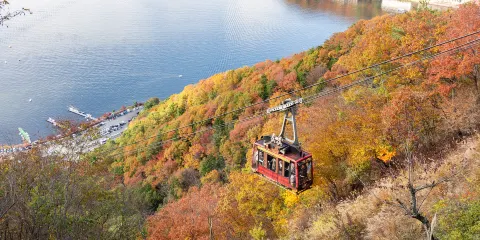 河口湖富士山全景纜車