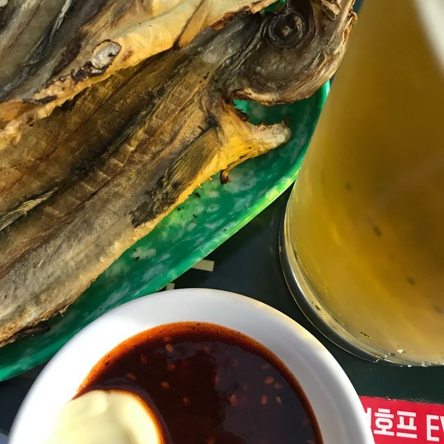 만선호프에서 시원한 생맥주랑 노가리!