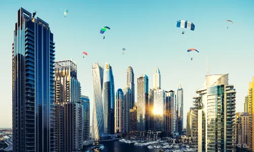 Skydiving in Dubai