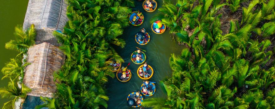 Hacoconut Coconut Basket Boat