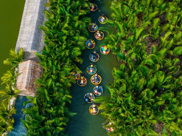 Hacoconut Coconut Basket Boat