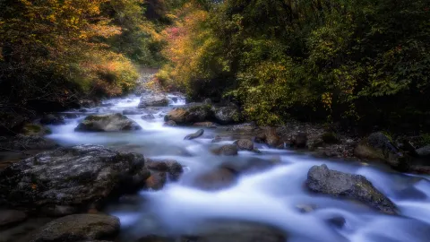 Guan'E Gou Scenic Area attraction in Gansu