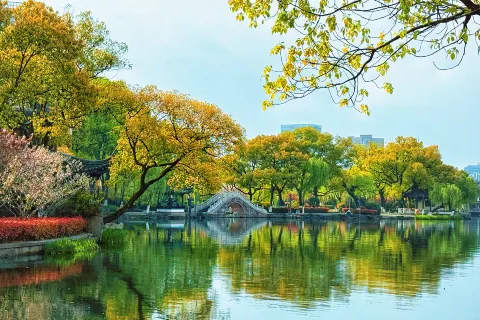 Tianyi Pavilion and Moon Lake Scenic Area