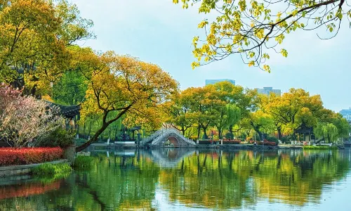 Tianyi Pavilion and Moon Lake Scenic Area