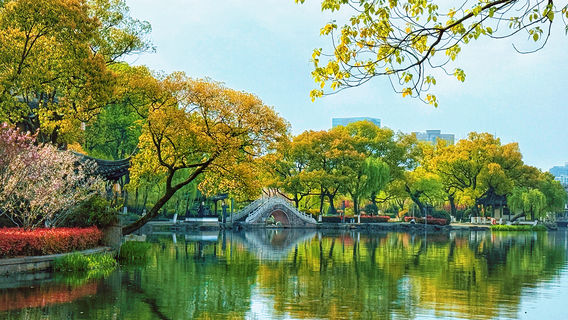 Tianyi Pavilion and Moon Lake Scenic Area