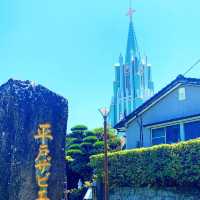 長崎　教会と寺院の見える風景