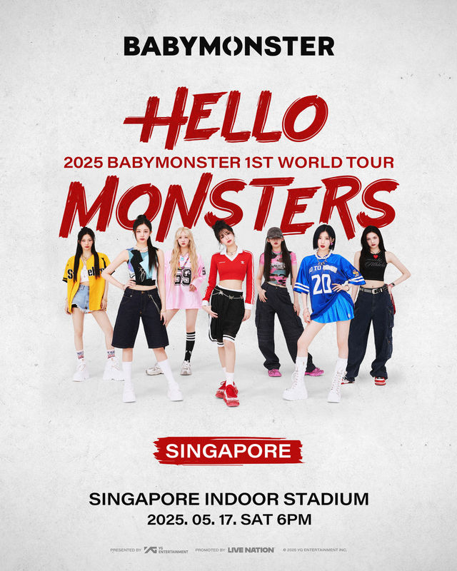 新加坡 · BABYMONSTER 2025 《HELLO MONSTERS》世界巡演 | 新加坡室內體育館