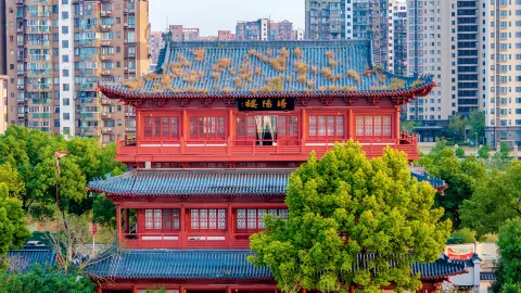 Xunyang River Scenic Area attraction in Jiujiang