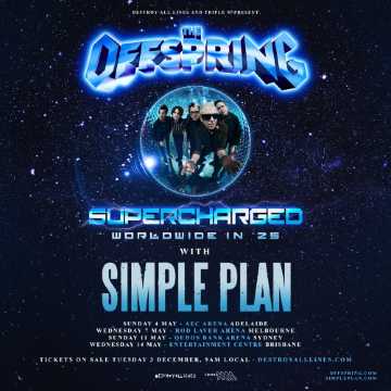 (未開封)The Offspring 2025年ライブポスター The Offspring Melbourne Australia 2025 Performance On May 7 And 8