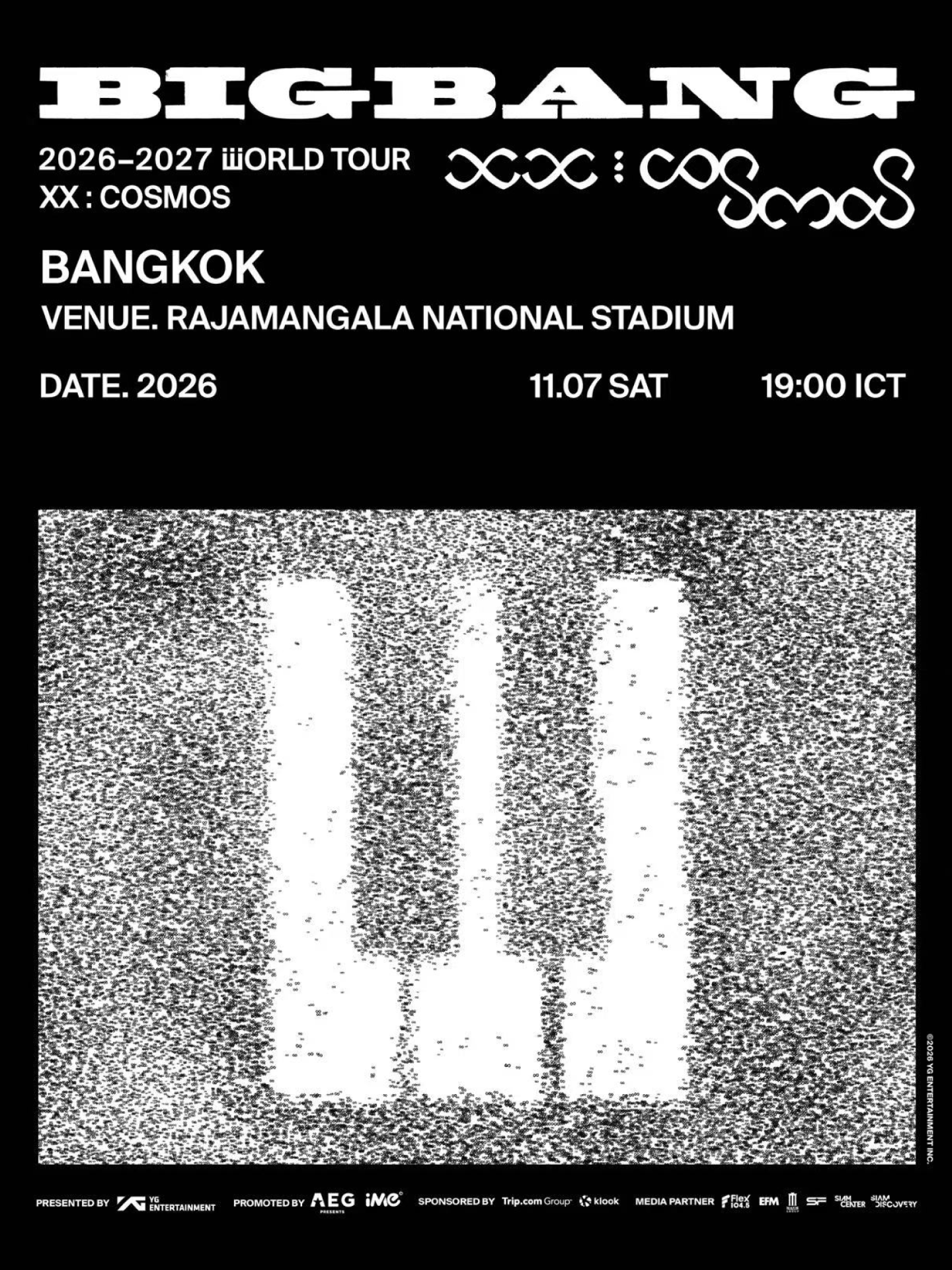 방콕 | BIGBANG 2026-2027 WORLD TOUR < XX : COSMOS > IN BANGKOK | 라차망칼라 국립경기장
