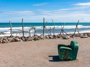 Hokitika Beach Sign