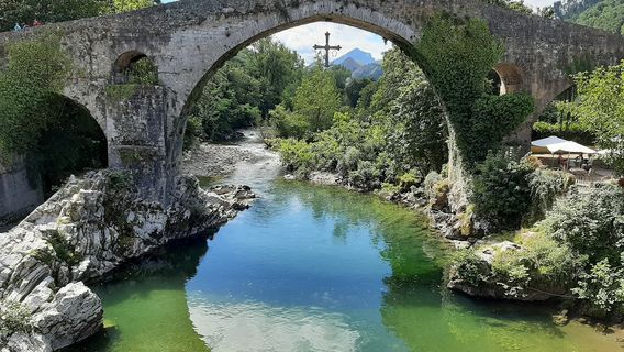 Roman Bridge in Cangas de Onis