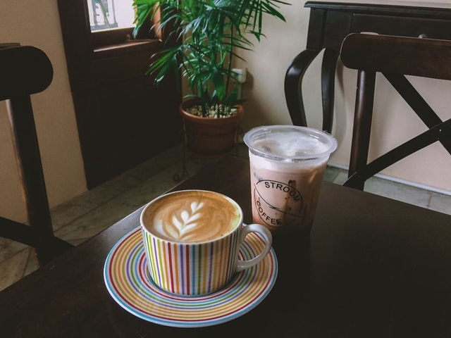 Coffee shop in a vintage building