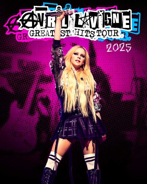 アヴリル・ラヴィーン B2告知ポスター BONEZ TOUR 2005 ハリファックス