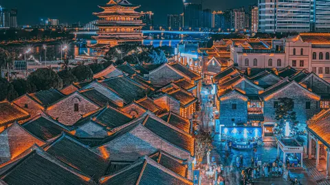 Yongzhou Ancient City - Nanning Three Streets and Two Alleys Historical and Cultural Block attraction in Nanning