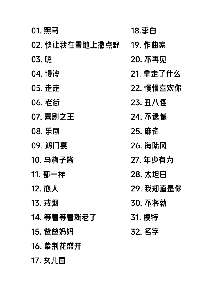 李榮浩上海演唱會2025 | 歌單參考-常州站