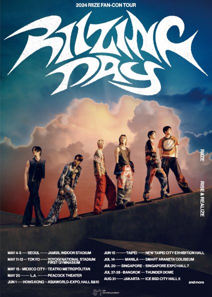【中國台灣台北】RIIZE 2024《RIIZING DAY》巡迴演唱會 | 新北市工商展覽中心