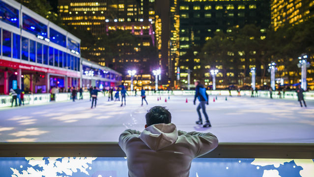 Ice skating in New York
