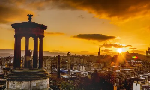 Sunsets in Edinburgh