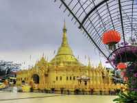 Mini Myanmar pagoda in North Sumatra