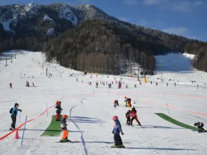 Recreational tourist center Kranjska Gora ski lifts