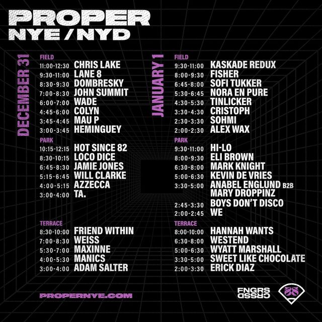 美國聖地亞哥 · PROPER NYE/NYD 2025跨年音樂節 | 培多克球場