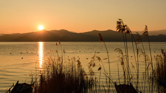 Sunset Sightseeing at Lugu Lake