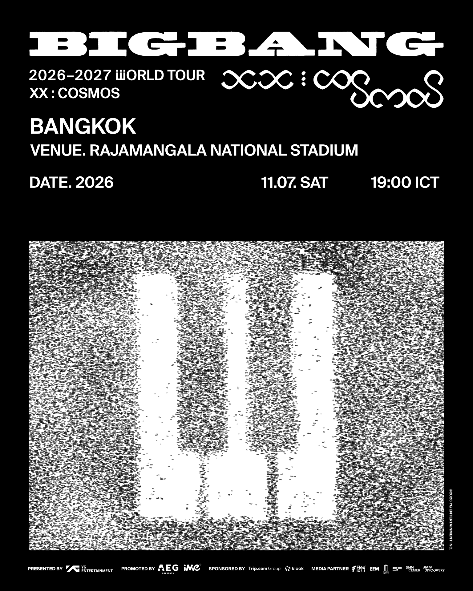 กรุงเทพฯ | BIGBANG 2026-2027 WORLD TOUR < XX : COSMOS > IN BANGKOK | ราชมังคลากีฬาสถาน