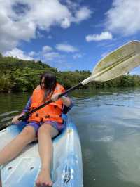 Boating in the lake