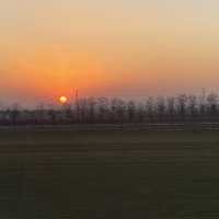 Most Beautiful Sunset in Xian