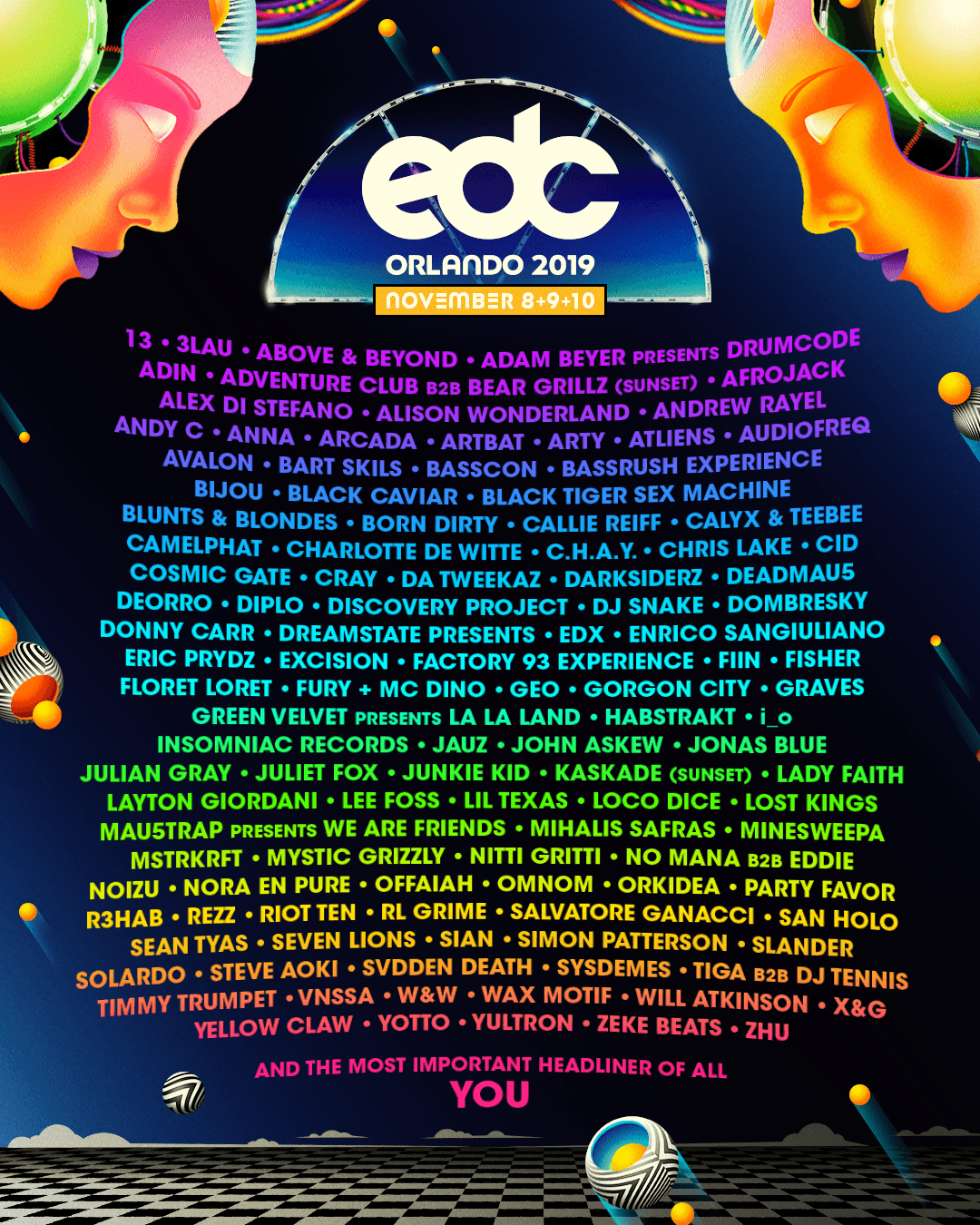 【美國奧蘭多】EDC Orlando 2024電子音樂節 | 奧蘭多