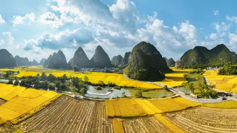 Jiuzhou Scenic Area attraction in Baise