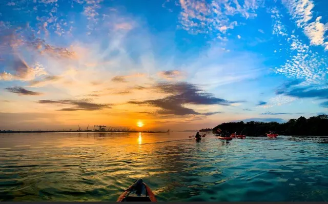 Kayaking in Sembawang, Singapore