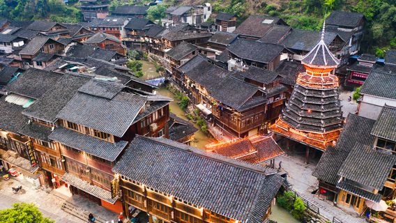 Dong Village Drum Tower