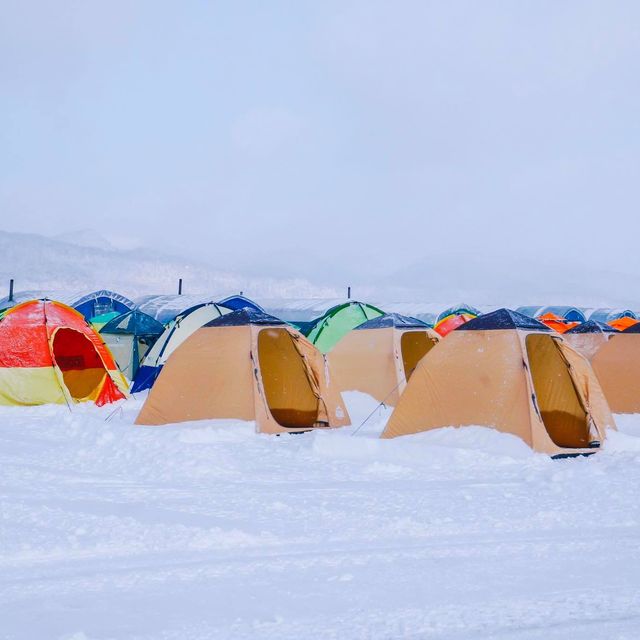 ตกปลาใต้น้ำแข็ง (Ice Fishing) ที่ฮอกไกโด