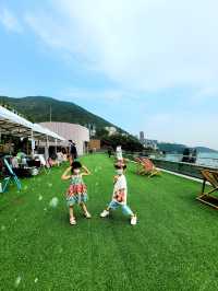 親子好去處]被泡泡包圍~海邊手搖船+攤位遊戲 |海邊泡泡嘉年華