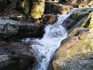 Roman bath waterfall