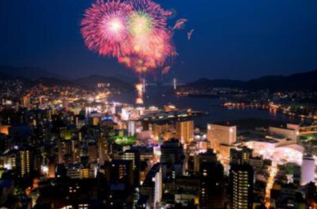 Nagasaki Minato Festival Fireworks Display | 나가사키