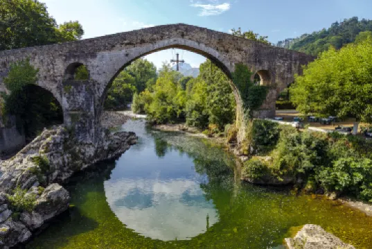 Roman bridge in Cangas de Onis
