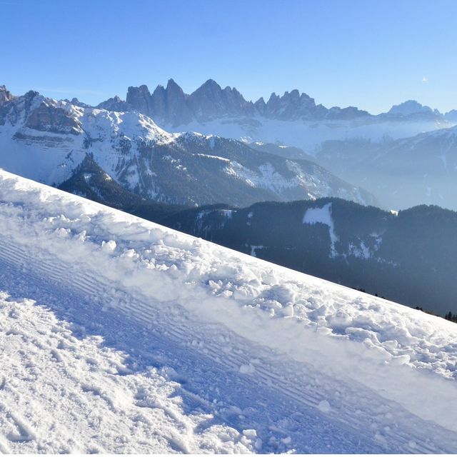 意大利冬季健行步道！白雪皚皚的雪山風景