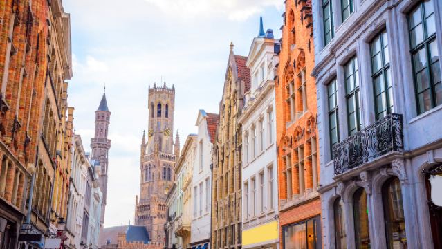 Lawatan sehari dari hotel Brussels ke Bruges + Menara Loceng Bruges + Tasik Cinta + Gent
