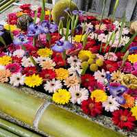 北野天満宮の花手水