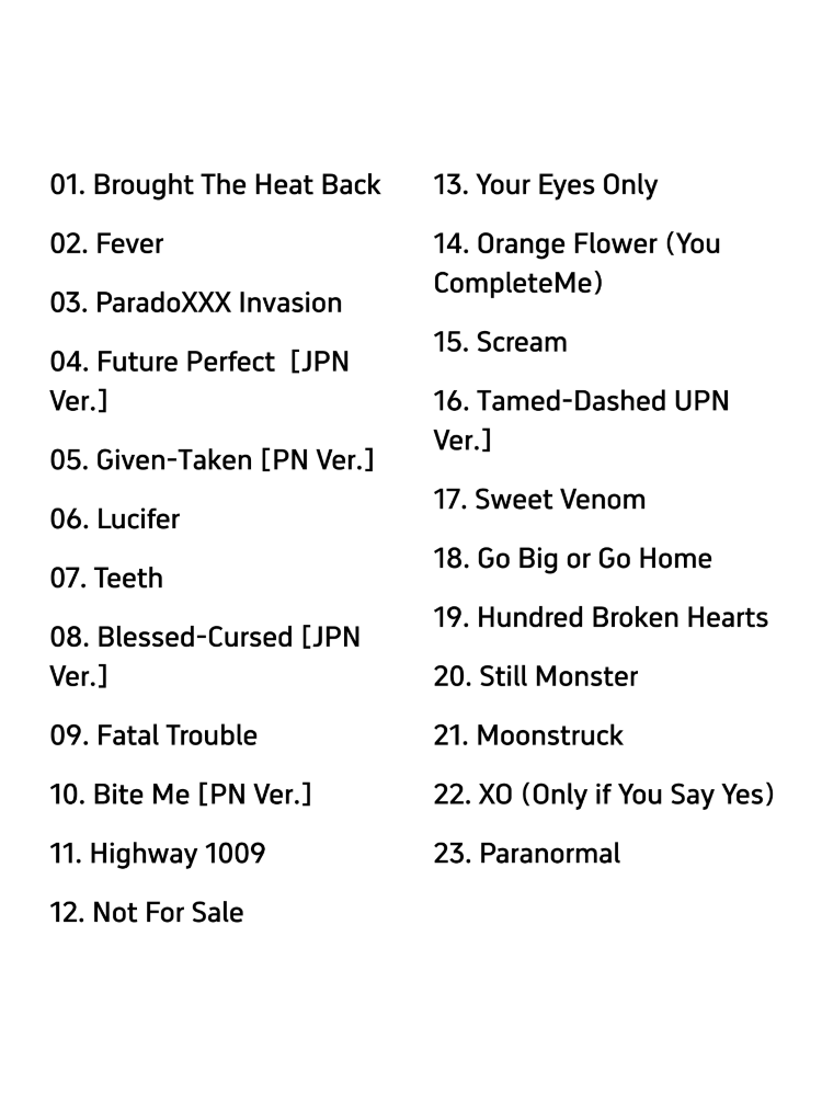 ENHYPEN WORLD TOUR ‘WALK THE LINE’ IN JAPAN -SUMMER EDITION- | Setlist Reference – Tokyo Station
