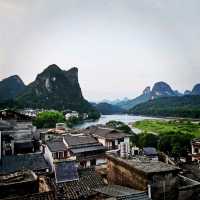 Rooftop bar in Yangshuo Old Town
