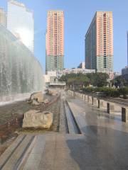 Waterscape Falls In East Station Plaza