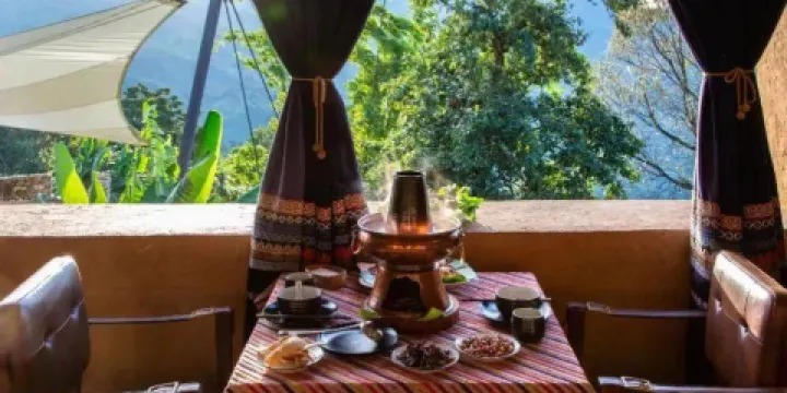 紅河康藤·紅河谷帳篷營地·餐廳