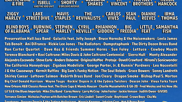 New Orleans Jazz & Heritage Festival 2026