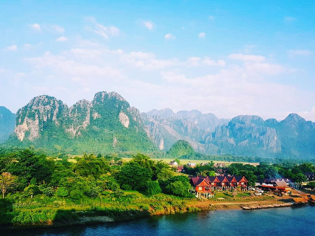 The yoga hotel in Vang Vieng 